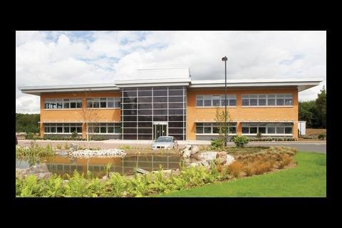 Despite its conventional appearance, similar to the other buildings on the Strathclyde business park, the NG Bailey office uses far less energy and water